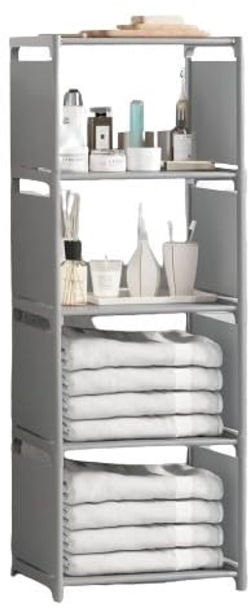 Omgoods - Cube Opbergkast met 4 Compartimenten, Multifunctioneel en Modern