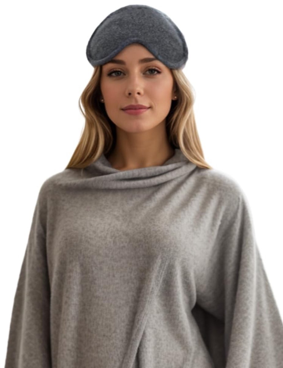 Omgoods - 100% Cashmere Oogmasker voor Comfortabel Slapen