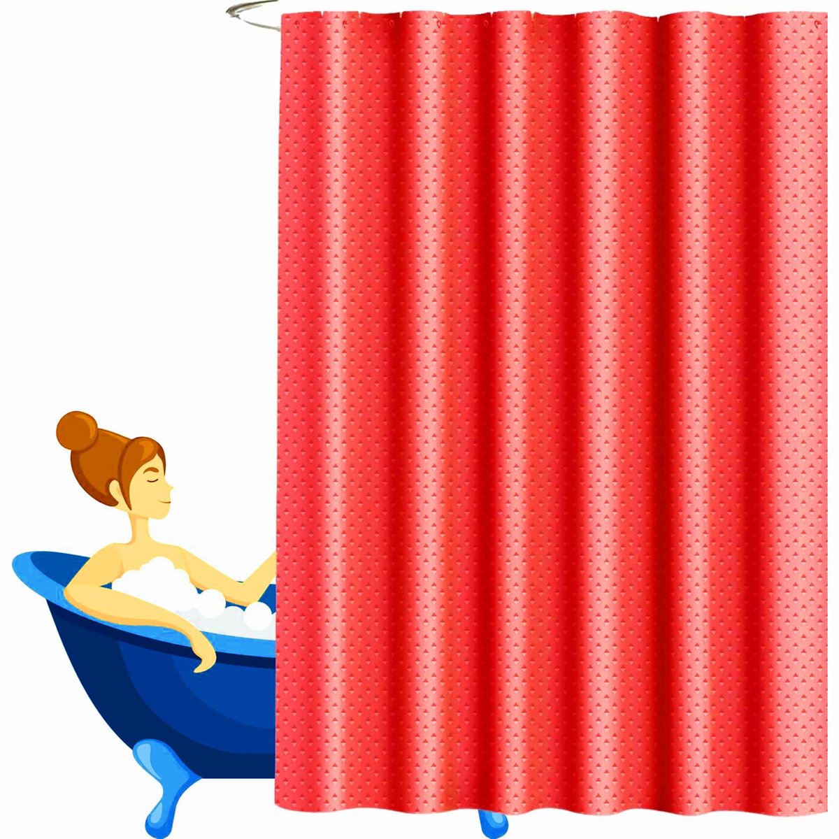Omgoods - Waterdichte Douchgordijn 180x180cm met Milieu Bestendige Stof