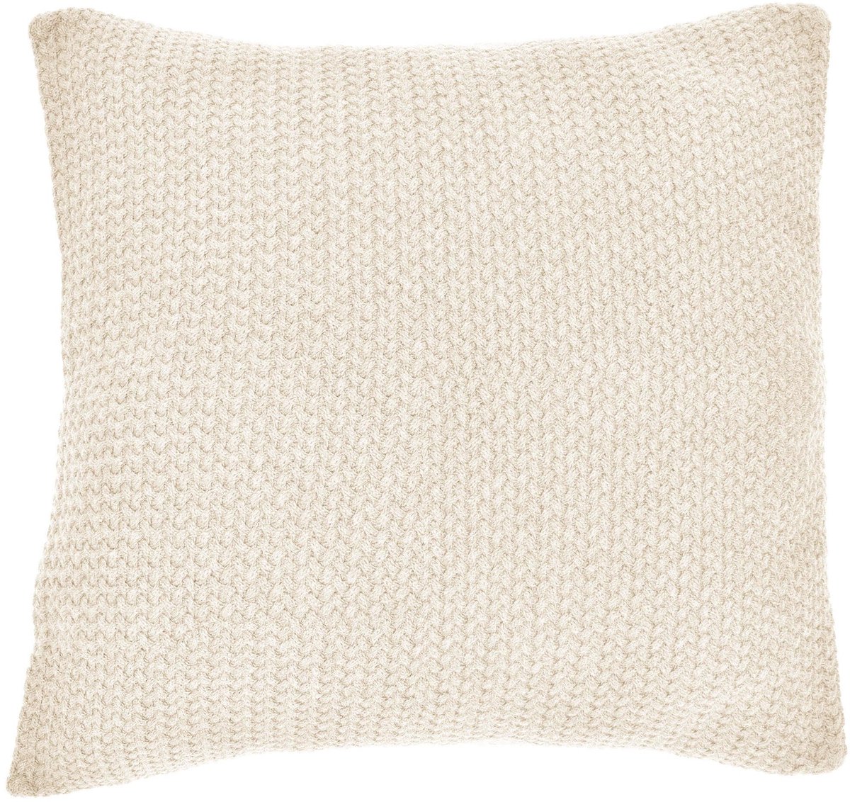 Omgoods - Kussenhoes Kian Gebreid 50x50 cm Crèmewit 100% Katoen Oekotex