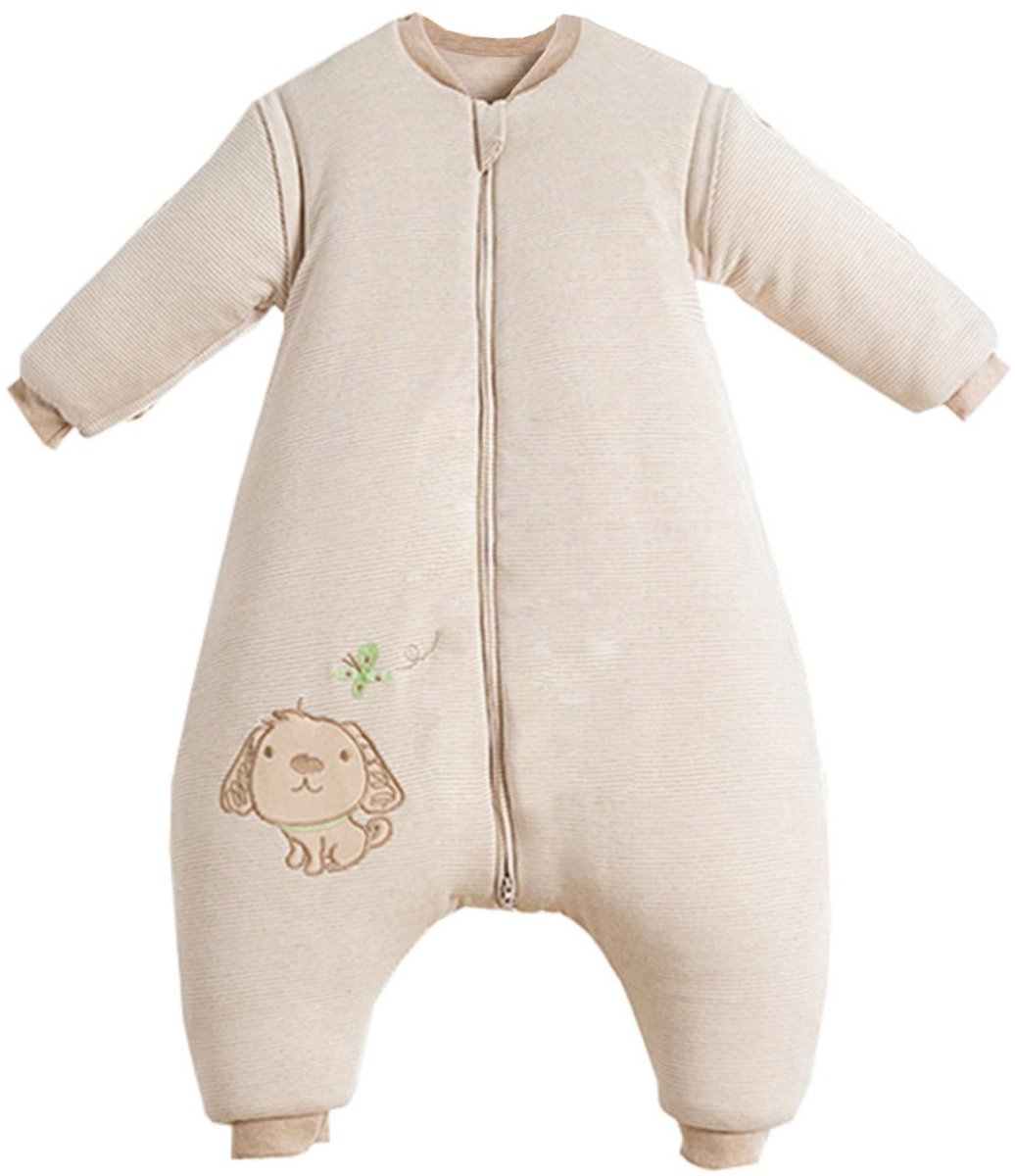Omgoods - Baby Winter Slaapzak met Voeten en Verwijderbare Mouwen - 100% Organisch Katoen