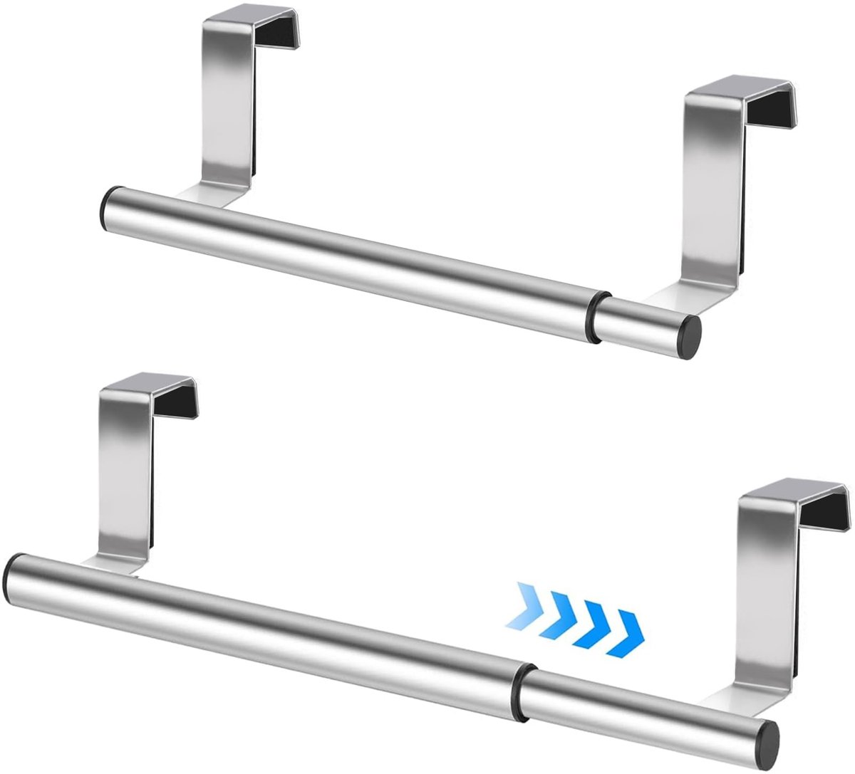 Omgoods - Towel Holder voor Keuken en Badkamer - Zonder Boren, Verstelbaar 25-40 cm