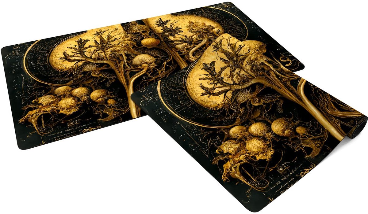 Omgoods - Mouse Pad - Occulte Bloembollen 61 x 35,5 cm - Antislip en Wasbaar