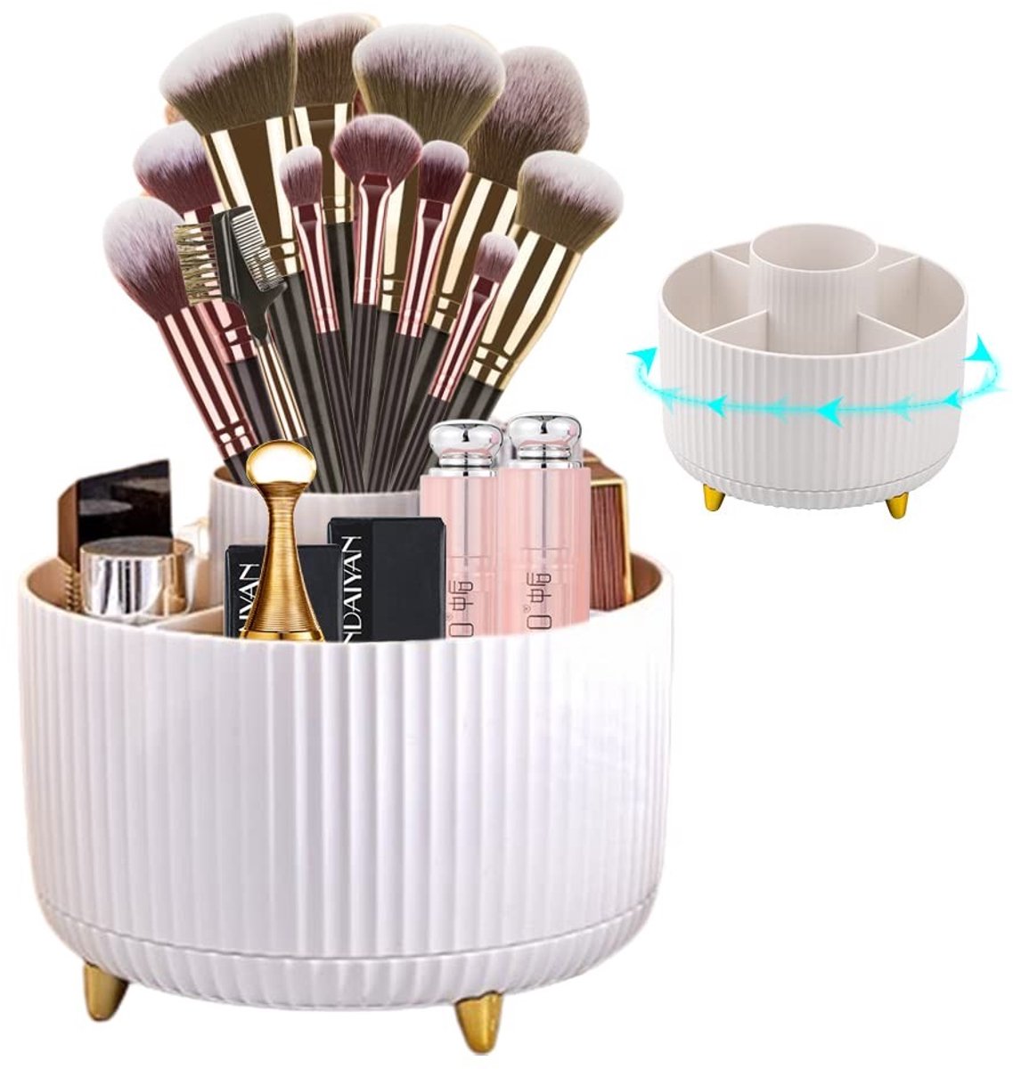 Omgoods - 360° Draaiende Cosmetic Organizer met 5 Compartimenten