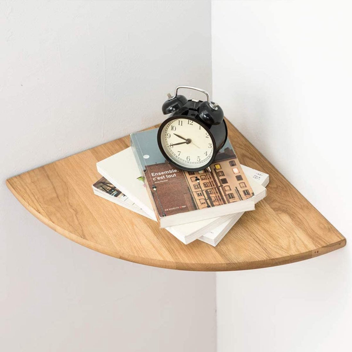 Omgoods - Eiken Houten Hoekplank voor Wandmontage