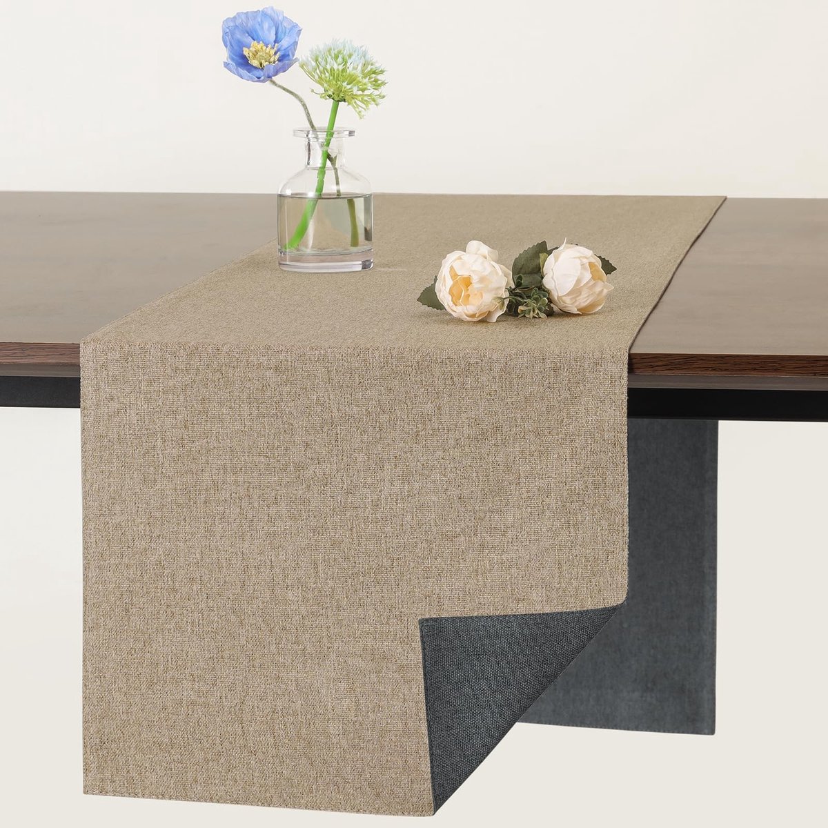 Omgoods - Wasbare Tafel Runner van Linnen met Antislip