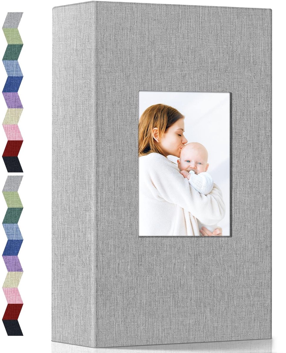 Omgoods - Fotoalbum met Linnen Cover voor 300 Foto's