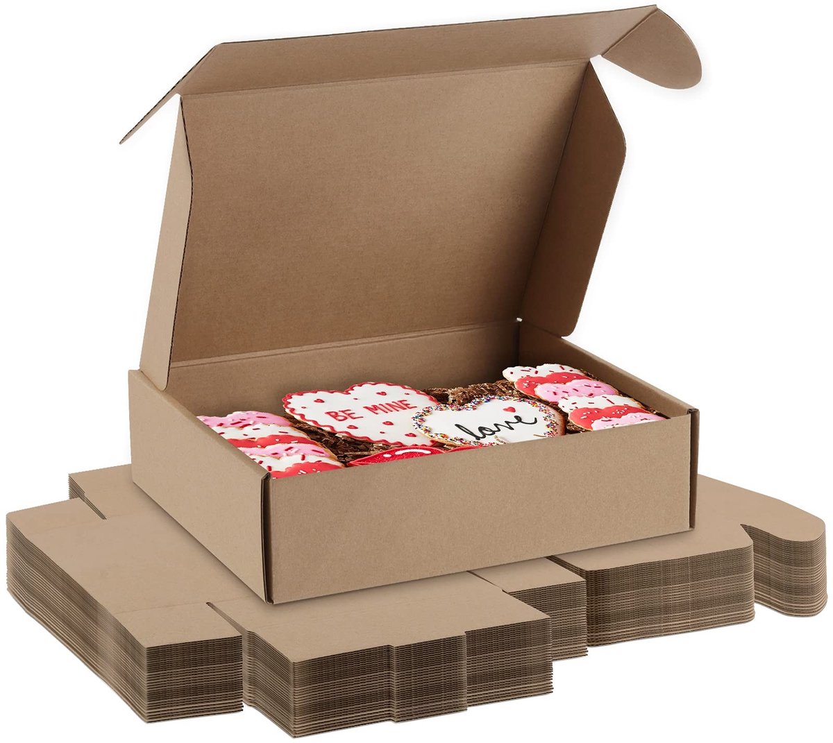 Omgoods - Set van 30 Kraft Kartonnen Verzenddozen voor Verzending en Opslag