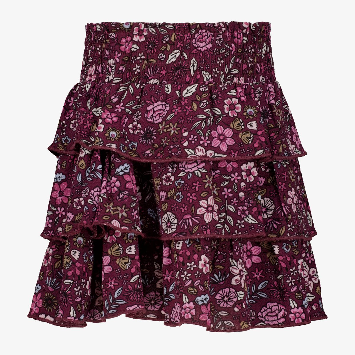 TwoDay meisjes rok met bloemenprint paars - Maat 92