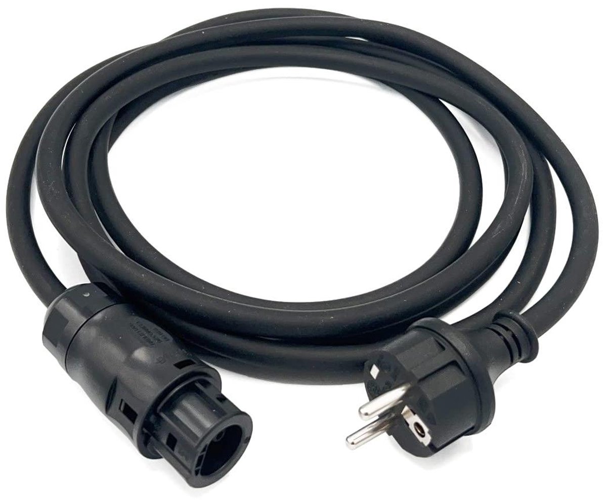 AC Stroomkabel - Verlengkabel Zonnepanelen - Energie Opwekken - Betteri Connector - 20 Meter - Zwart