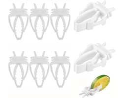 Voederclips voor Vogels - Set van 8 Duurzame Clips voor Fruit en Groenten, Geschikt voor Papegaaien en Hamsters