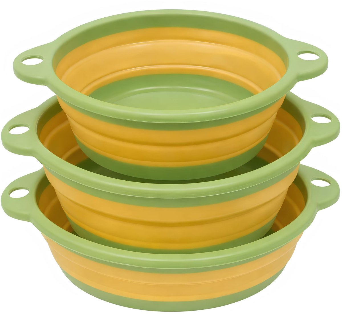 Omgoods - Set van 3 Opvouwbare Ronde Zwembaden - Multifunctioneel en Ruimtebesparend