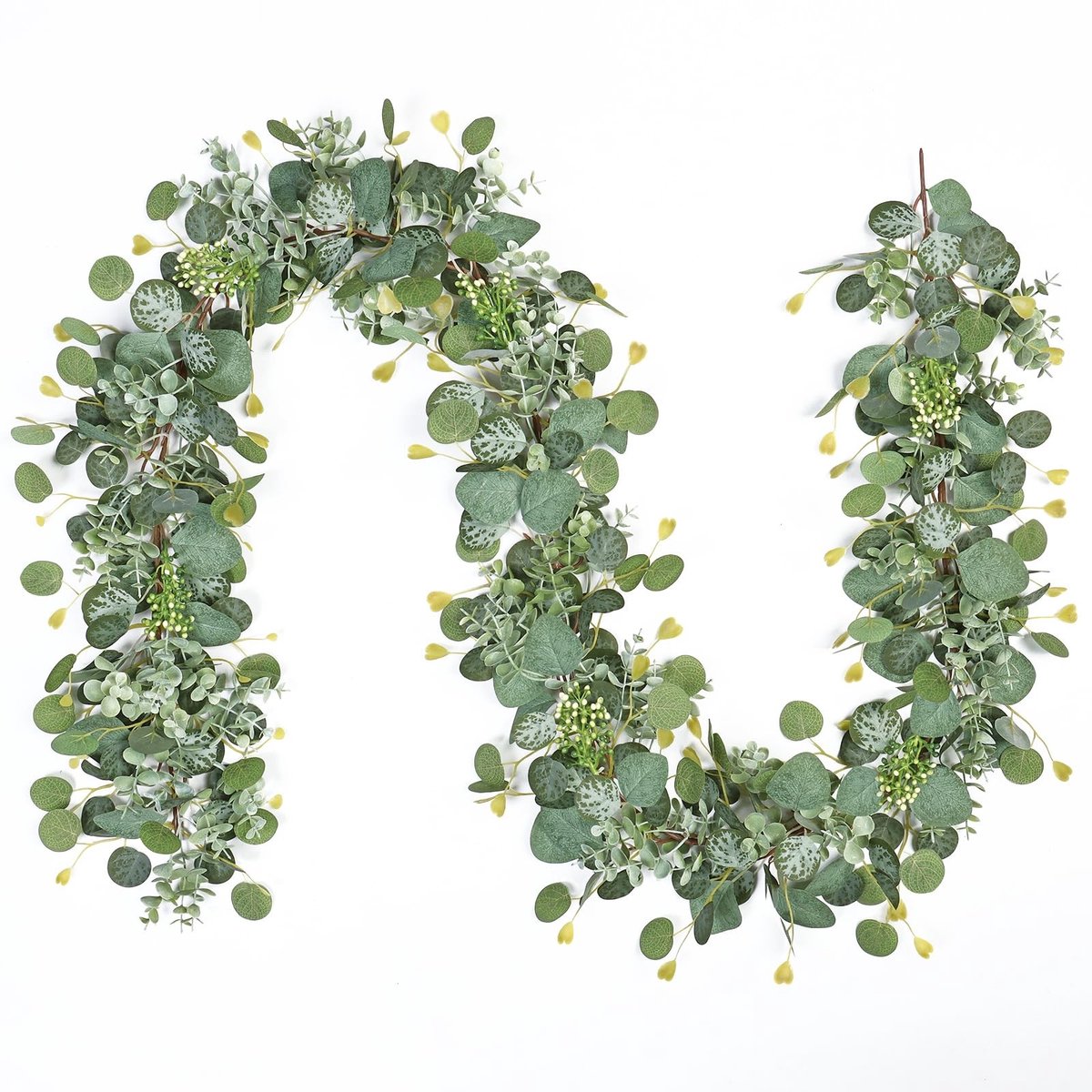 Omgoods - Kunstmatige Eucalyptus Krans van 180 cm voor Decoratie
