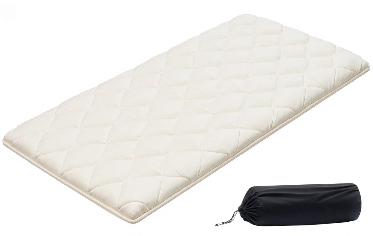 Omgoods - Dubbele Vouw Tatami Mat voor Meditatie en Slaap met Opbergtas