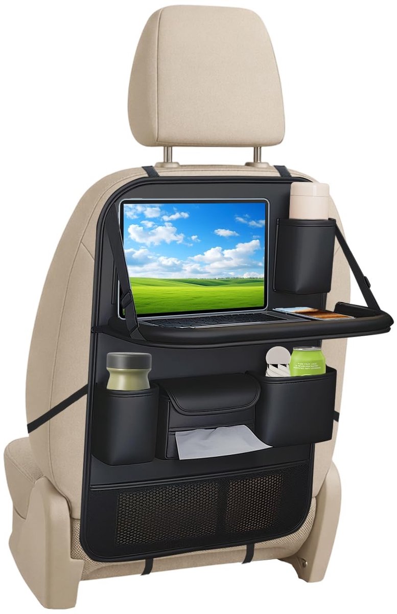 Omgoods - Auto Organizer voor Kinderen met Uitschuifbare Tafel
