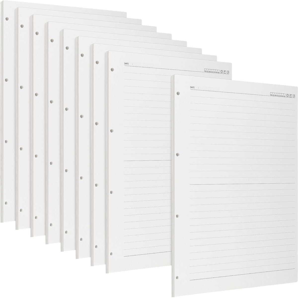 Omgoods - A4 Navulpapier, 540 Vellen Gelinieerd Papier voor Kantoor en School