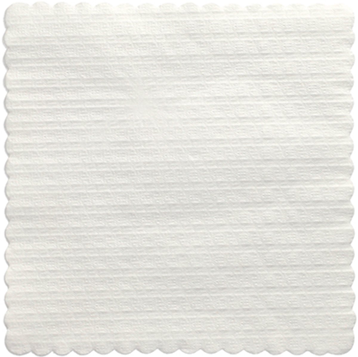 10x 2000 Dessertdekjes 17 cm x 17 cm wit