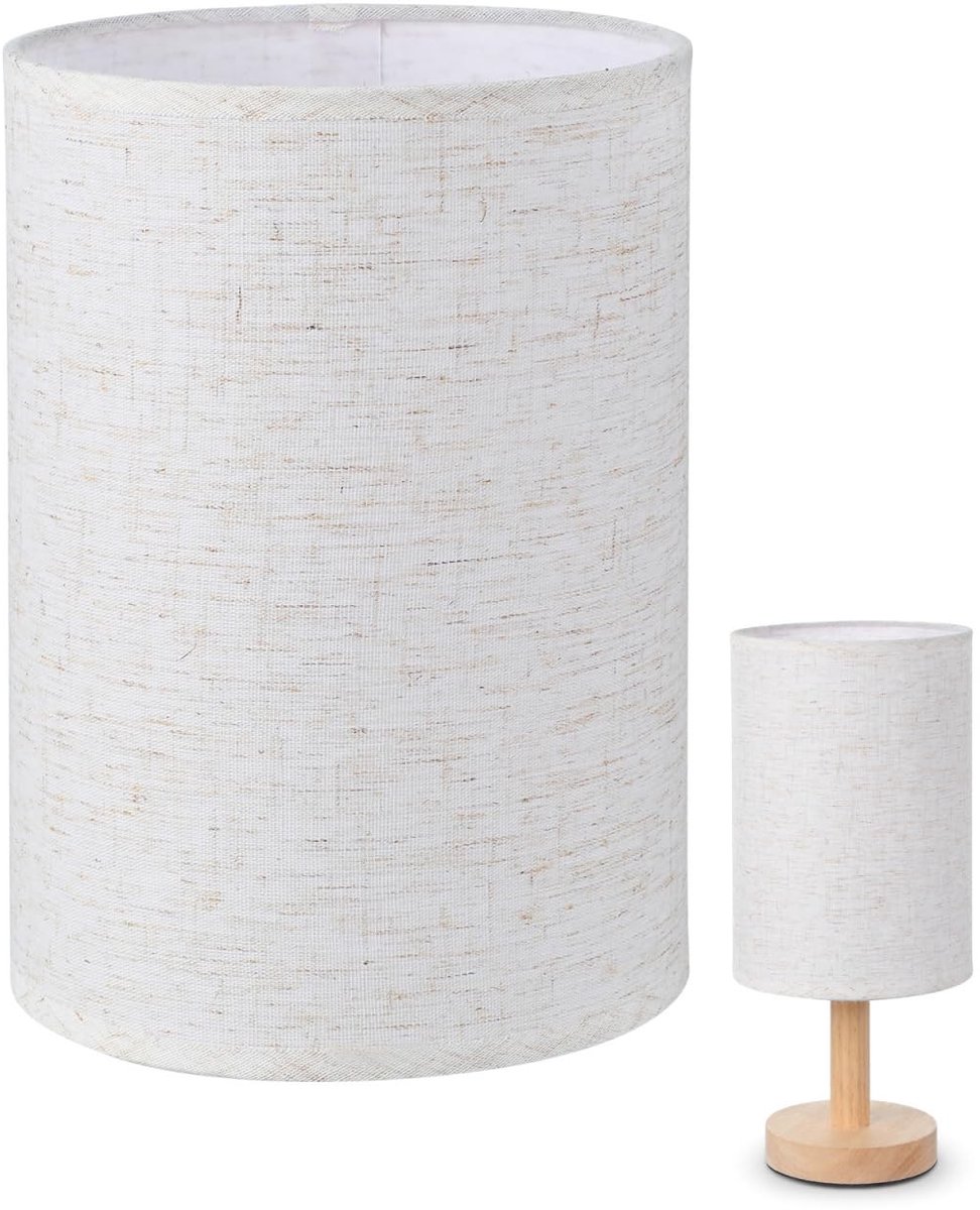 Omgoods - Beige Drum Lampenkap voor Tafellampen en Vloerlampen