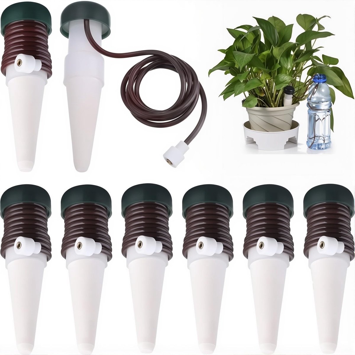 Omgoods - Set van 8 Automatische Waterdispensers voor Planten