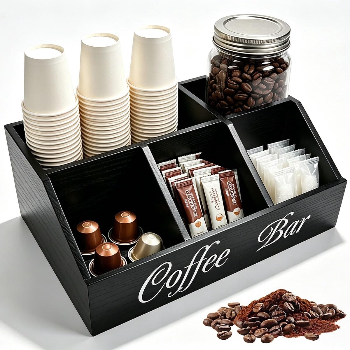 Omgoods - Opbergdoos voor Koffiecapsules met 5 Vakken