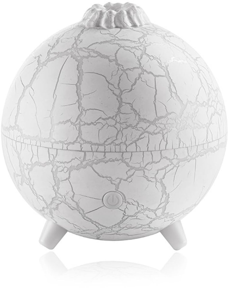 Omgoods - Aromatherapie Diffuser met Vlameffect voor Thuis (Wit)