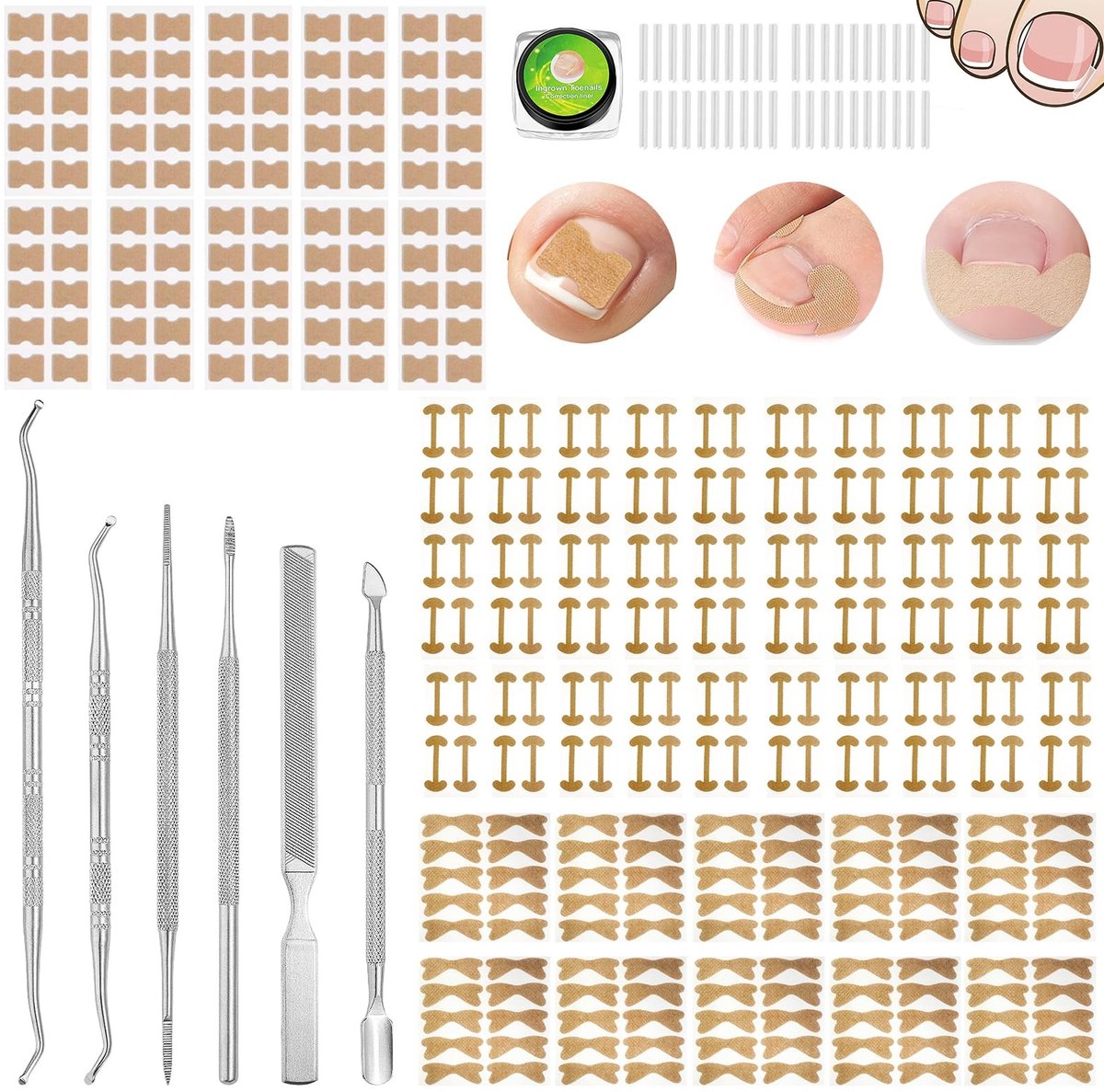 Omgoods - 346-delige Nagelset - Voor Professionele Pedicure en Nagelcorrectie