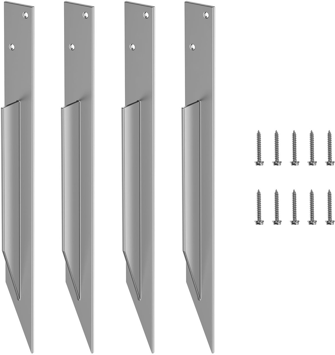 Omgoods - 4 Stuks Grondankers voor Schommels en Speeltorens