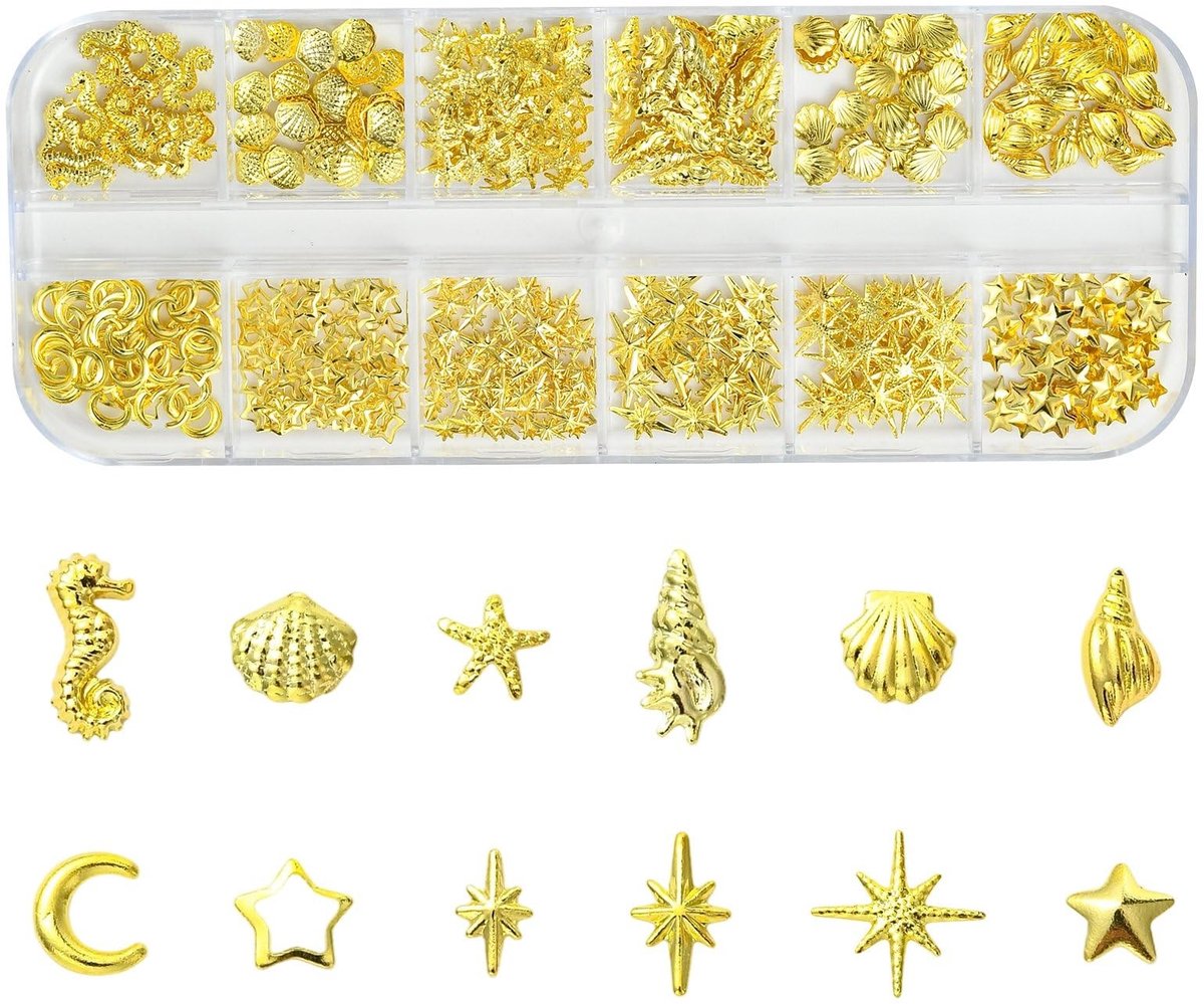 Omgoods - Set van Mini Nail Charms voor Sieraden en Nail Art Decoratie