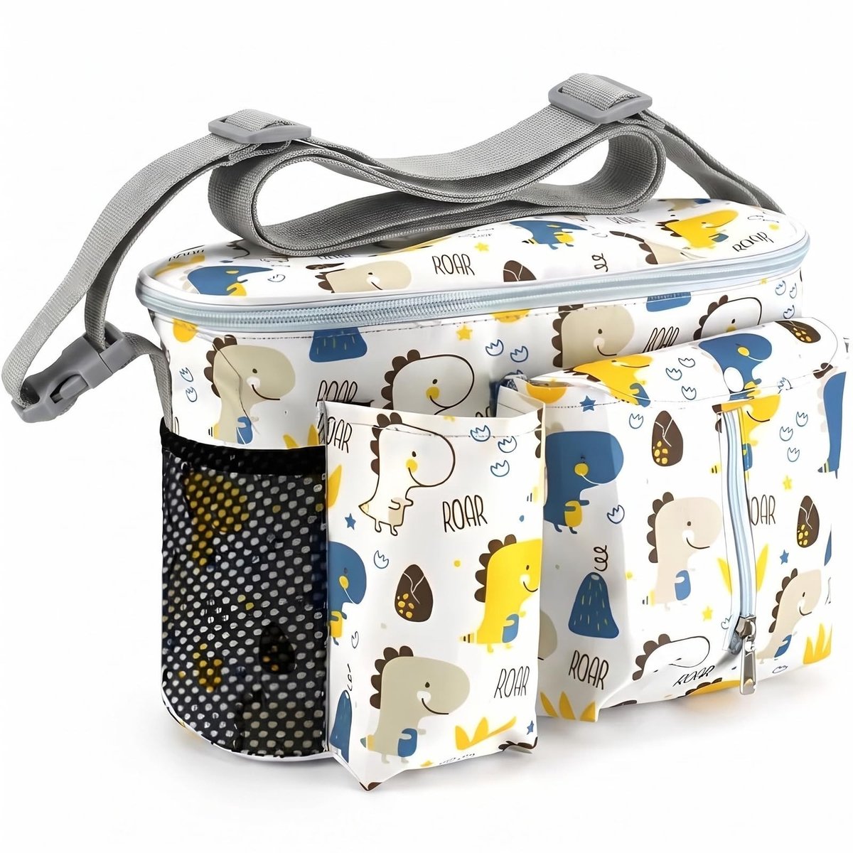 Omgoods - Kinderwagen Organizer met Bekerhouders en Ritsvak