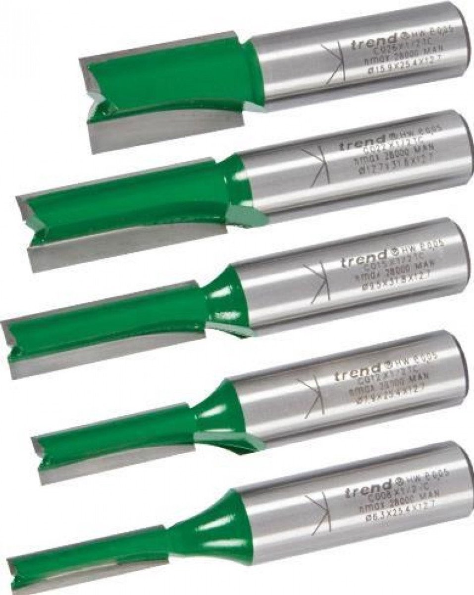 Omgoods - 5-delige Frezen Set voor Houtbewerking