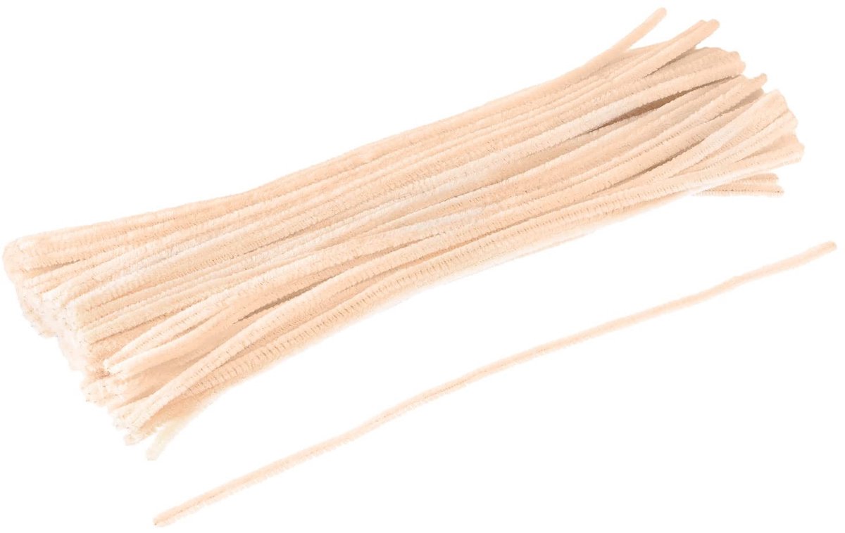 Omgoods - Pack van 200 Pijpenreinigers, Beige