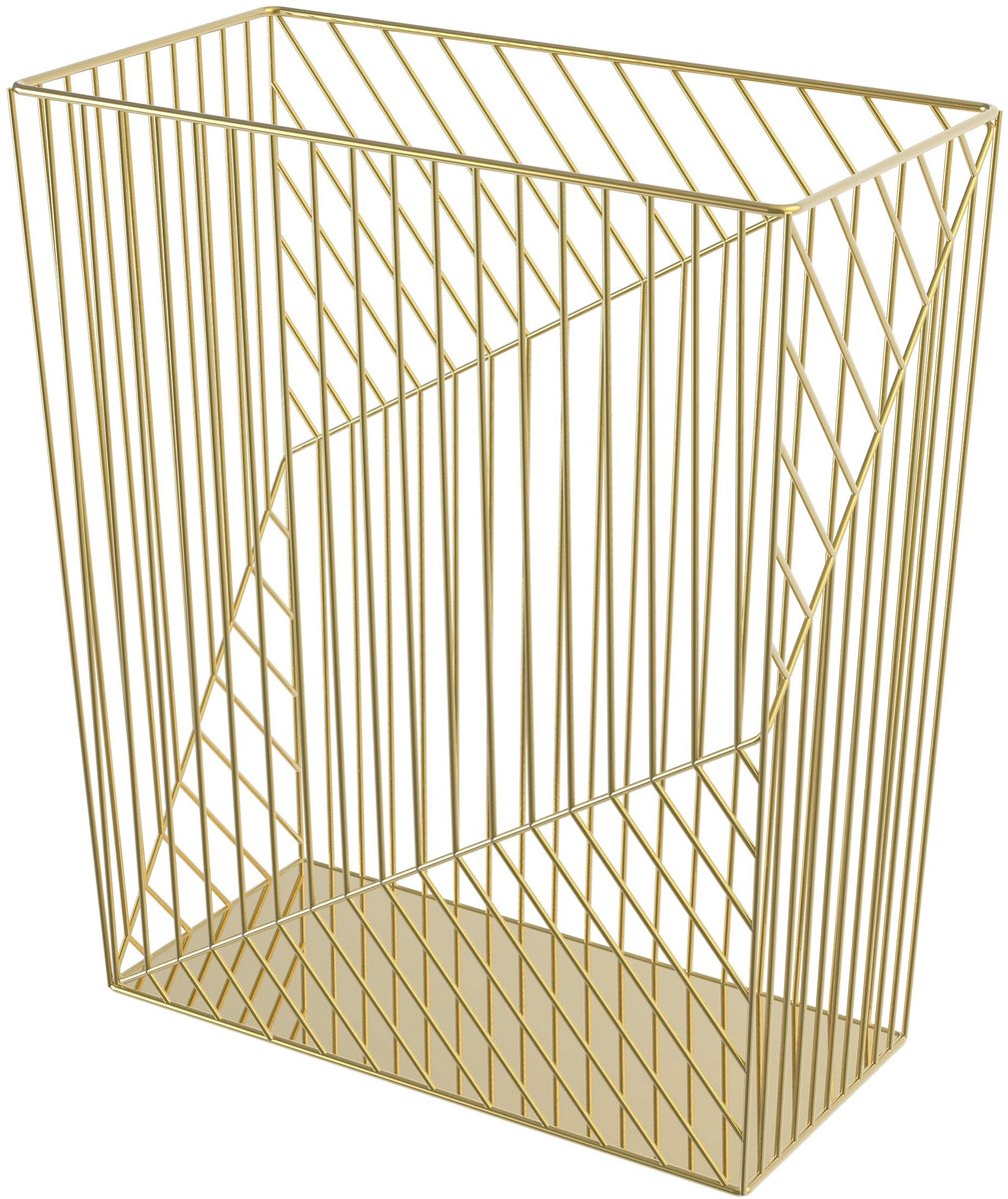 Omgoods - Metalen Vuilnisbak met Elegante Afwerking en 6 Gallon Capaciteit