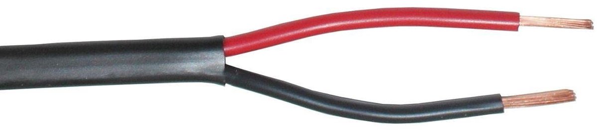 Omgoods - 10m FLYY-fl Voertuig Kabel 2x0.75mm² Zwart