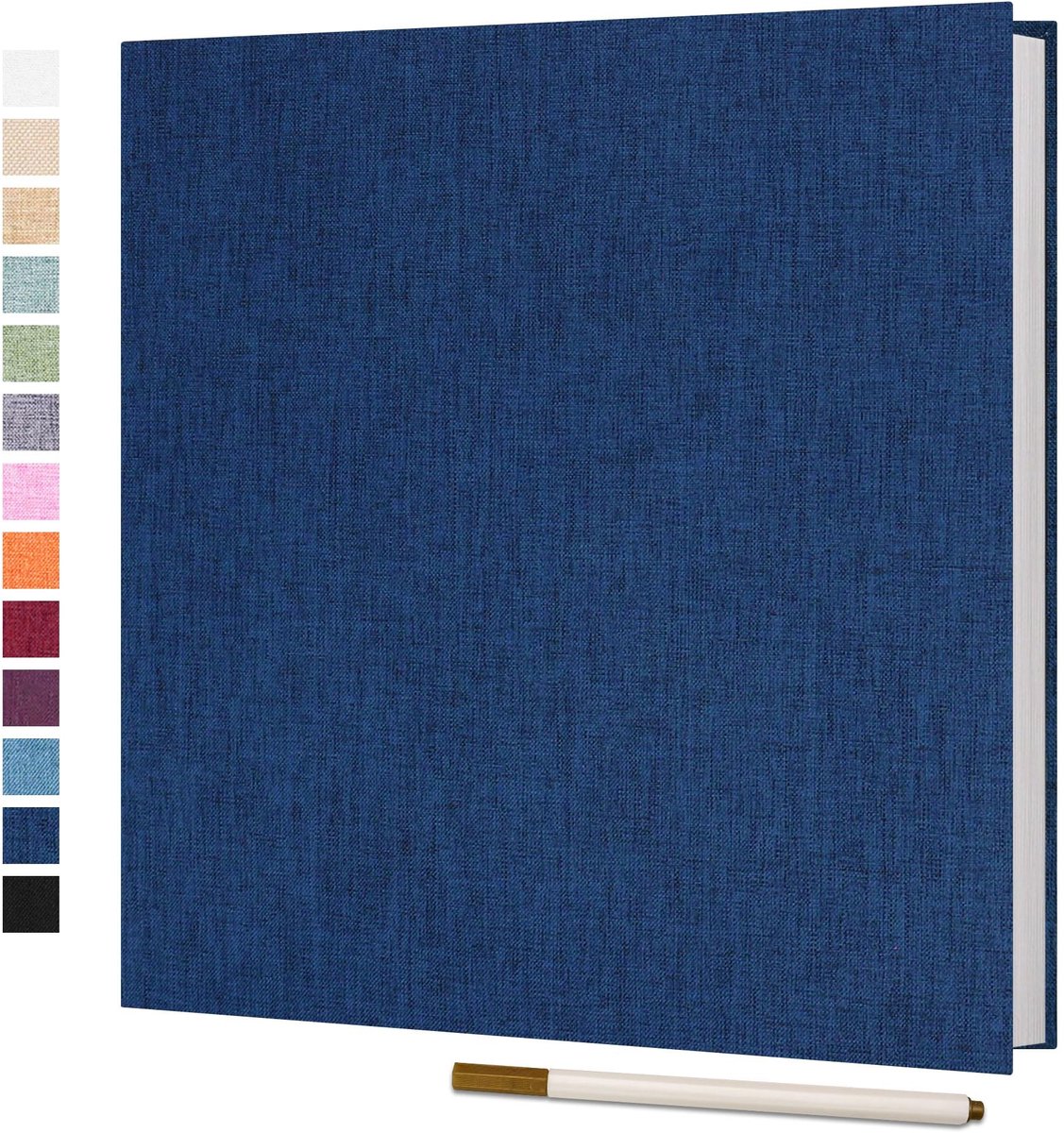 Omgoods - Zelfklevend Fotoalbum 33x32cm met 40 Pagina's en Metalen Pen