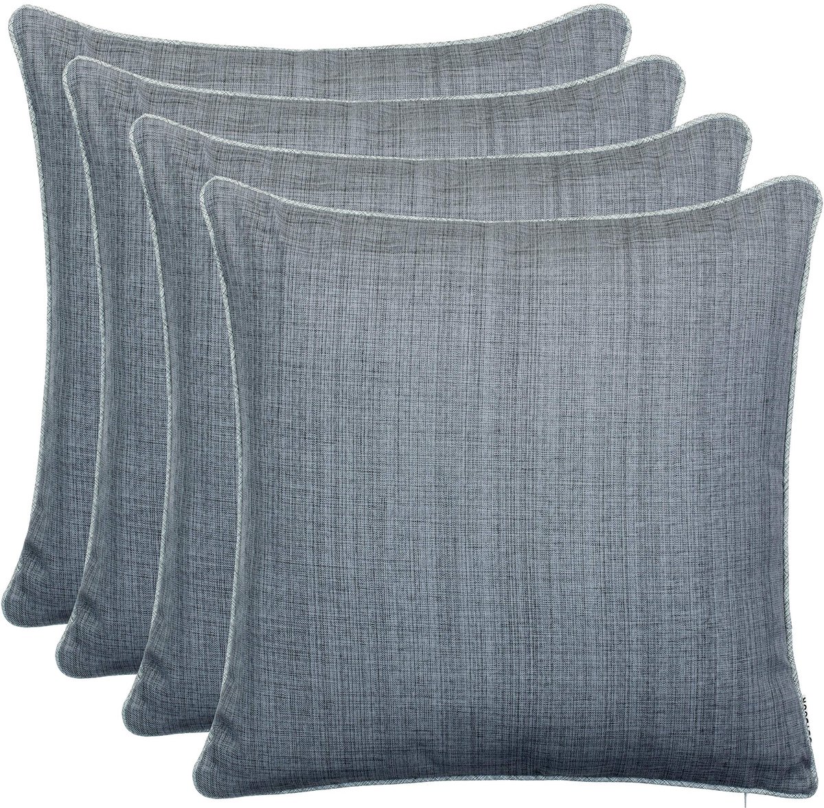 Omgoods - Set van 4 Waterafstotende Tuinkussens 45x45 cm in Grijs
