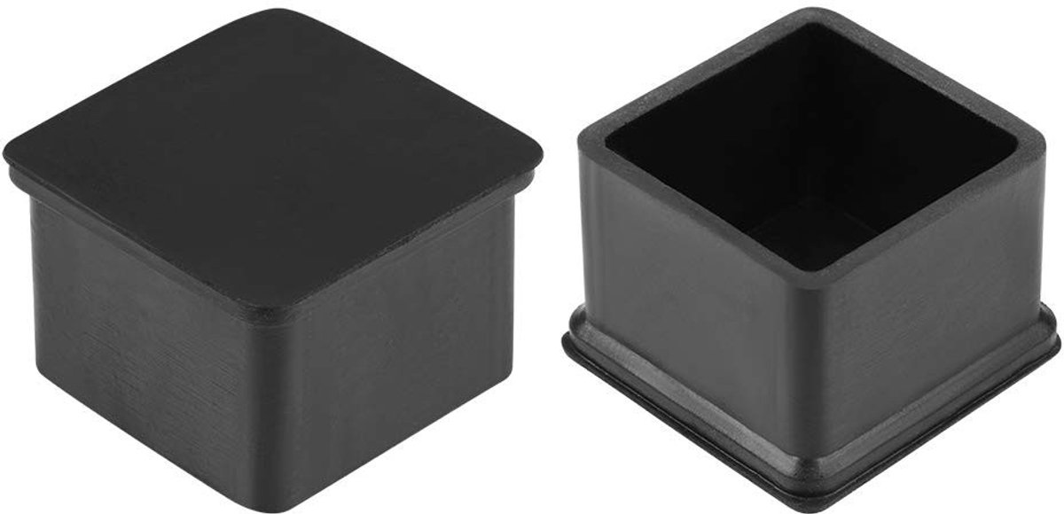 Omgoods - Rubber Meubelcaps 20mm x 20mm voor Tafel- en Stoelpootjes, Set van 8