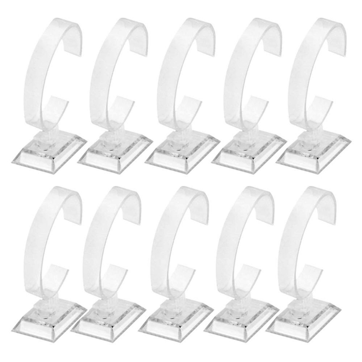 Omgoods - Transparante Horloge Display Stand, Set van 10