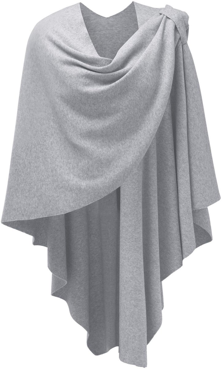 Omgoods - Dames Poncho met Knitted Cape voor Avondkleding