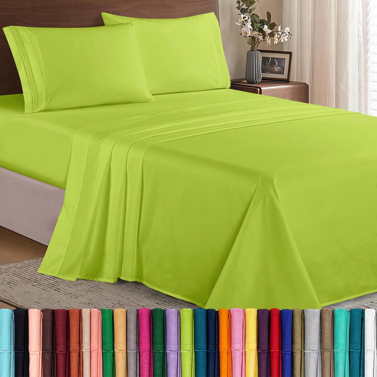 Omgoods - Luxe Duvetcover Set van 3 Stuks met 1500 Draadcount