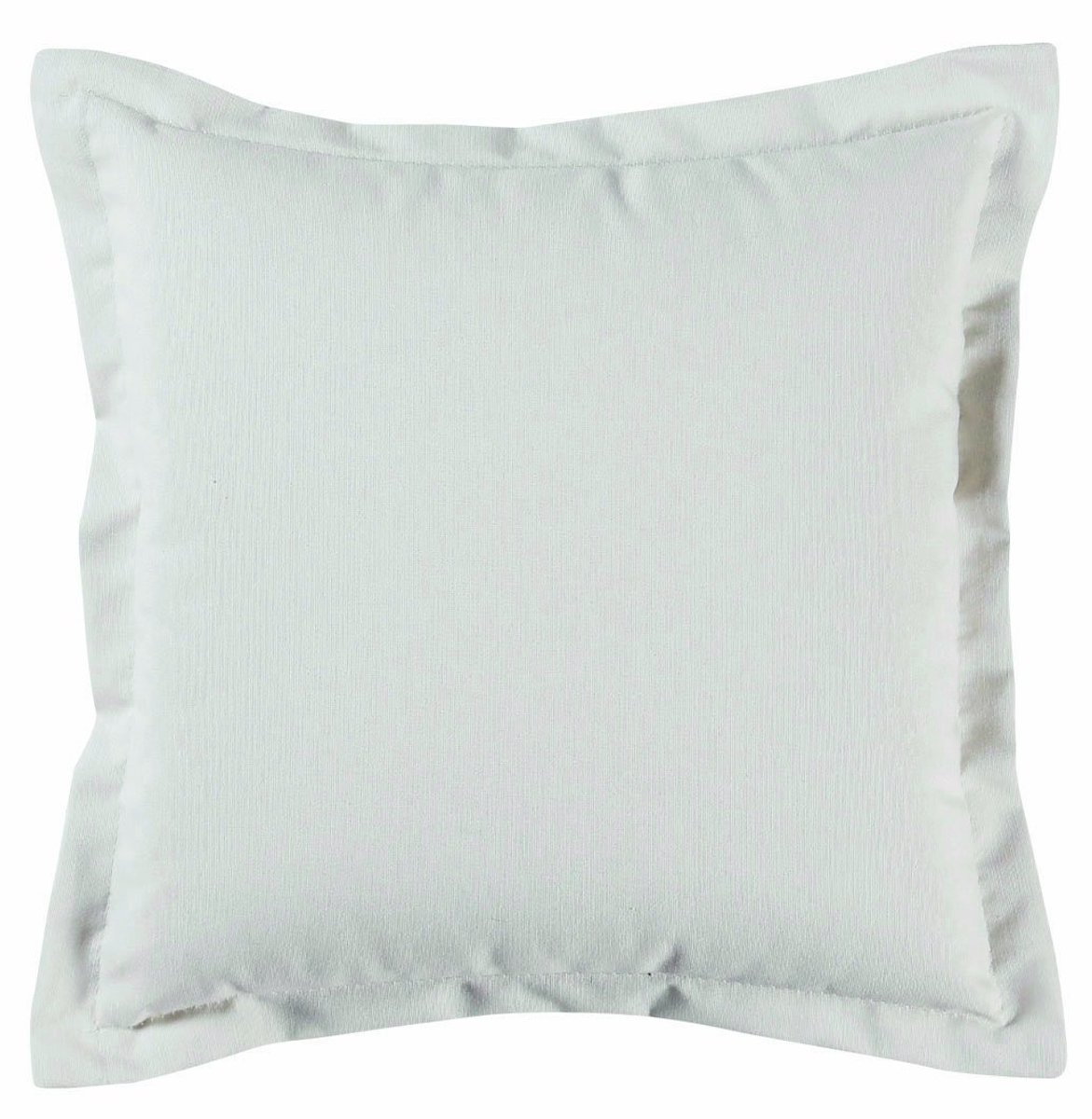Omgoods - Set van 2 Sierkussens Wit 40x40x12cm - Katoen en Schuimrubber