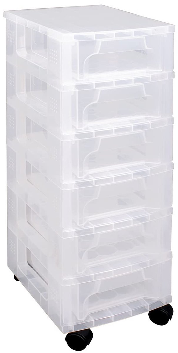 Omgoods - Handige Plastic Opslagdoos met Lades 6x3.5 Liter