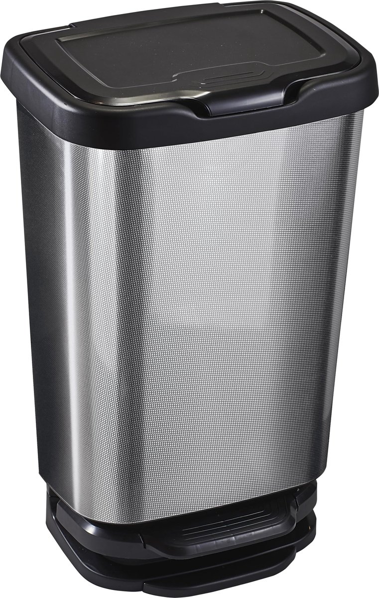 Omgoods - Afvalbak met Voetpedaal en Soft-Close Systeem, 40L