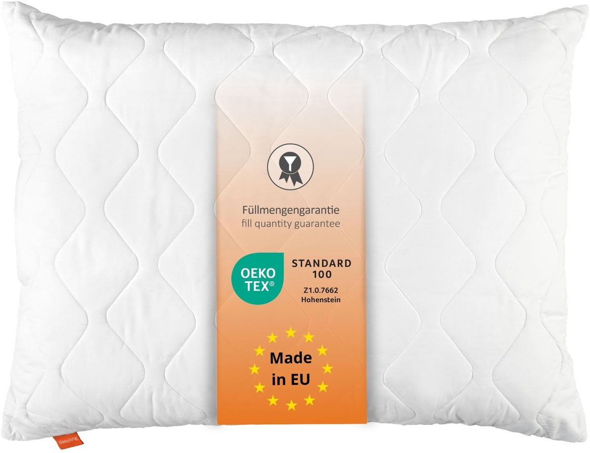 Omgoods - Microvezel Kussen met Ritssluiting Aanpasbaar 70x90 cm Wit Oeko-Tex