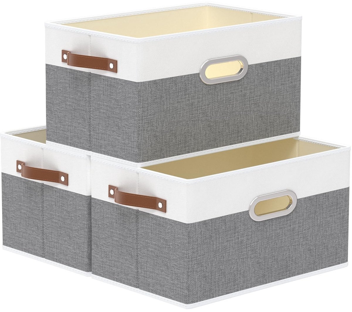 Omgoods - Vouwbare Opbergdozen met Handgrepen 3-Pack