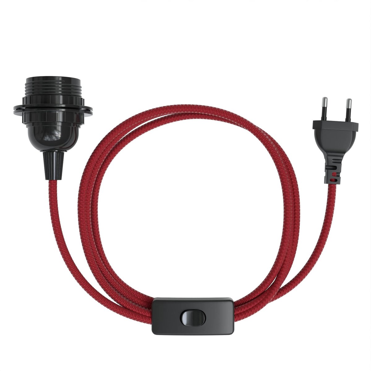 Omgoods - E27 Lampenhouder met 5 m Kabel en Schakelaar voor Hanglampen