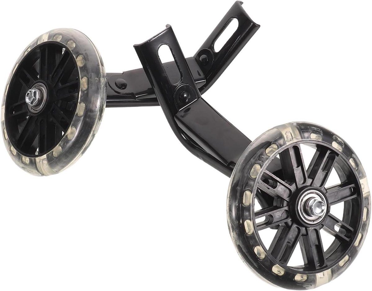 Kinderfiets Zijwieltjes Hulpwielen Stabilisatoren Leren Fietsen Balansondersteuning Beginners 11 cm Zwart