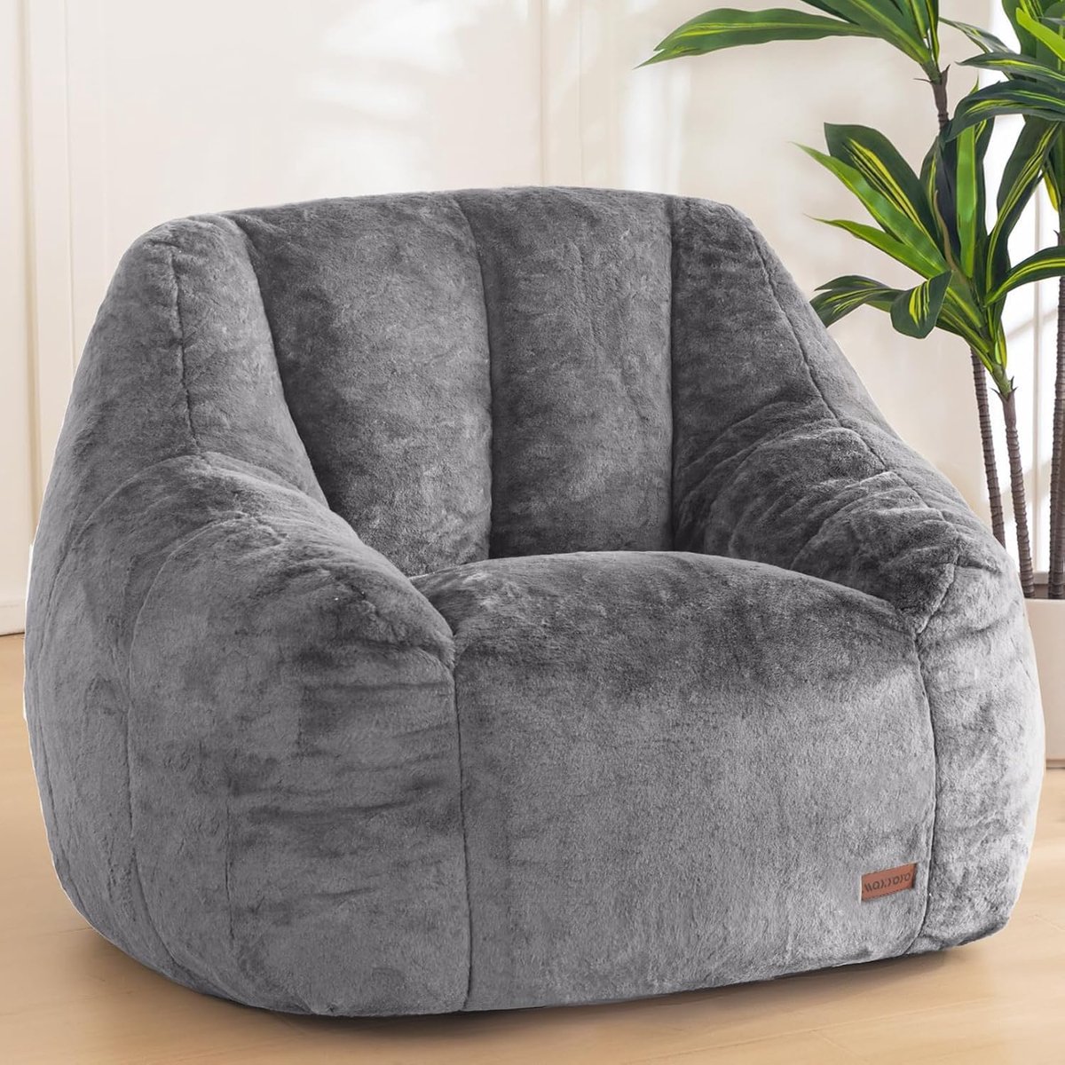 SnelShoppen - MAXYOYO Zitzak voor Volwassenen en Kinderen – Zacht Neppels, Solo Zitzak met Vulling, Moderne Sofa, Ergonomisch en Comfortabel, Fauteuil