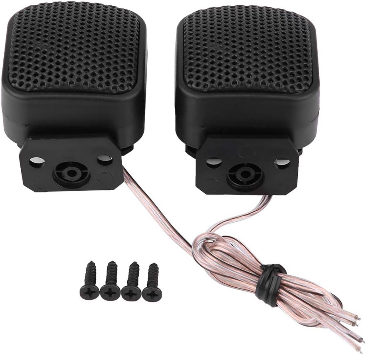 SnelShoppen - 2x Universele Auto Speakers - Vierkante Audio Speakers - Super Prestaties - Hoge Temperatuur Weerstand - Compact en Eenvoudig te Install