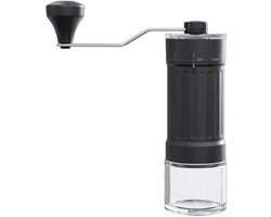 Koffiemolen Handmatig - Reismolen Bonenmaler - Verse Koffie Maken - 40 Maalinstellingen - 30 g - Zwart