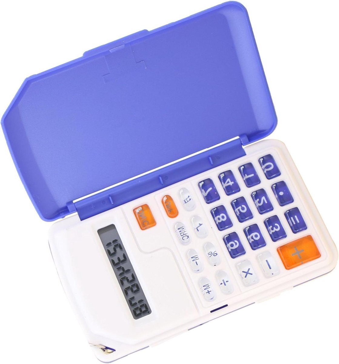 Studentenrekenmachine - Kleine rekenmachine - Basisschool leren - Flip cover - 13 x 5 x 2 cm - Multicolor